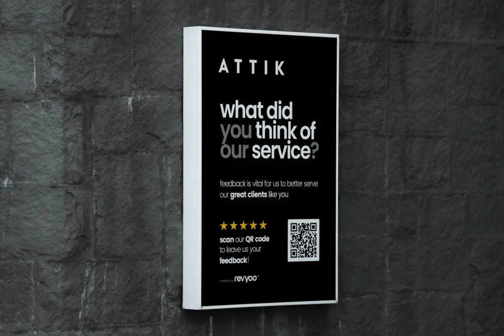 Google Reviews QR Code board